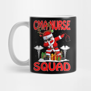 Christmas Cma Nurse Squad Reindeer Pajama Dabing Santa Mug